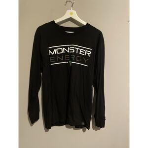 Monster Energy Long Sleeve Shirt Black Men’s Size M